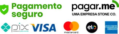 Pagamento seguro - PIX, VISA, ELO